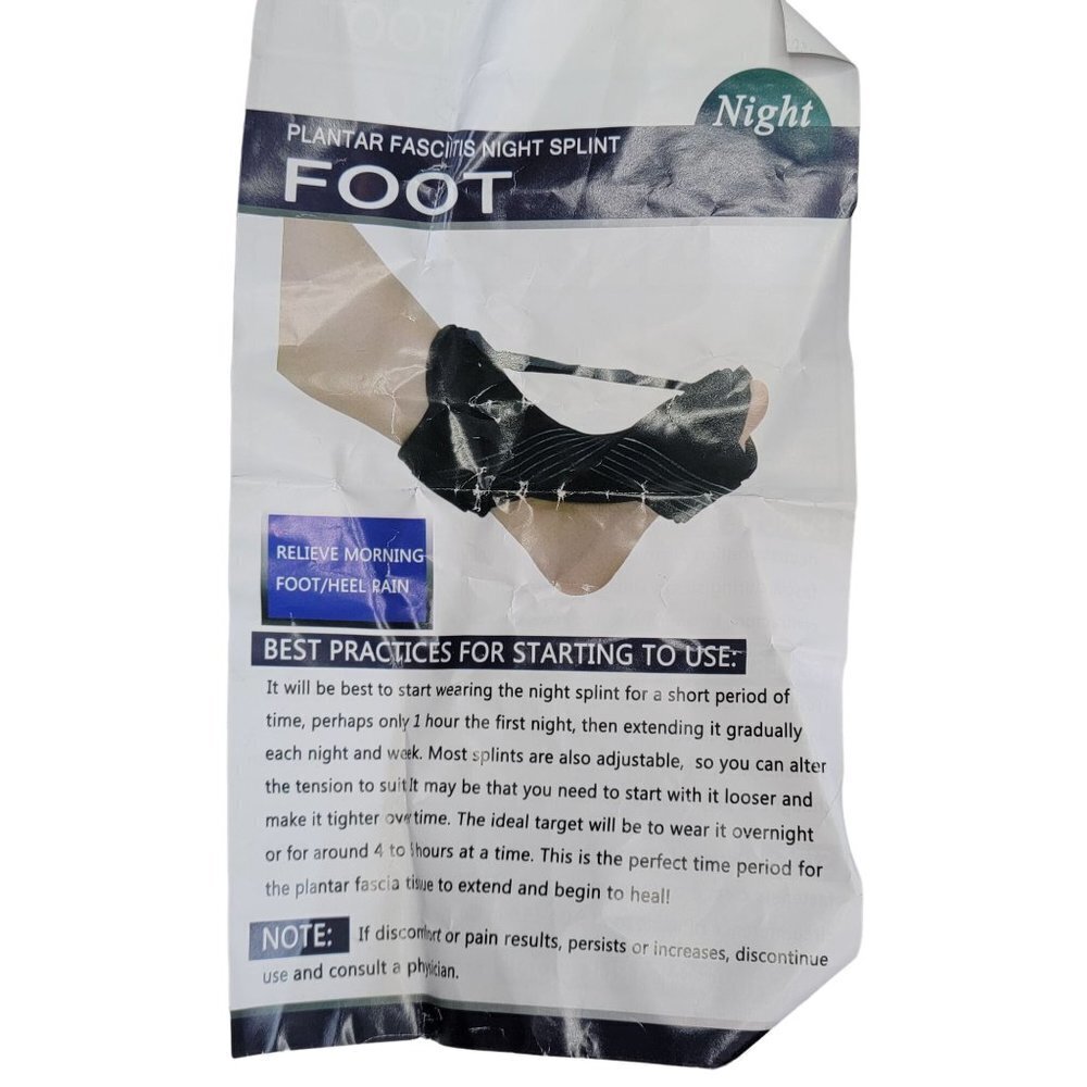 Plantar Faschitis Unisex Foot Night Splint Kit Adult Foot Brace Night Splint - Picture 2 of 8